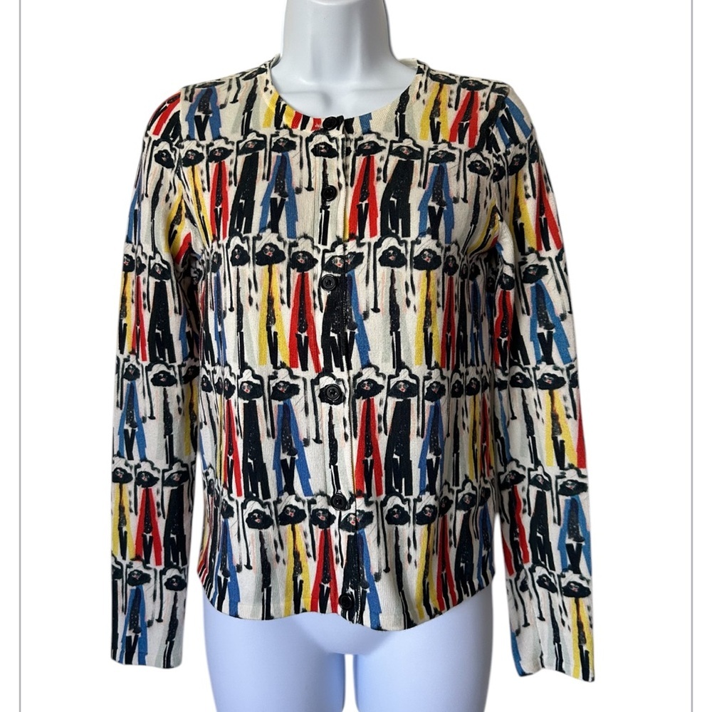 Alice + Olivia x Donald Robertson cardigan Stace Face excellent Size S - Picture 6 of 7